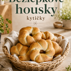 Bezlepkové housky a kytičky